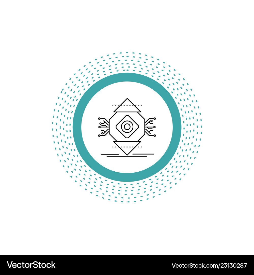 Ubicomp computing ubiquitous computer concept Vector Image