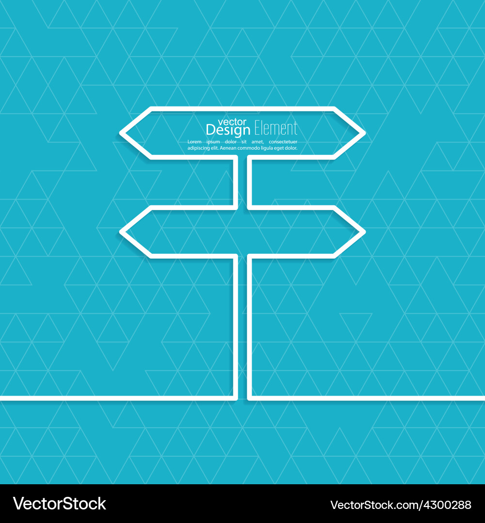 Abstract background with direction vector image