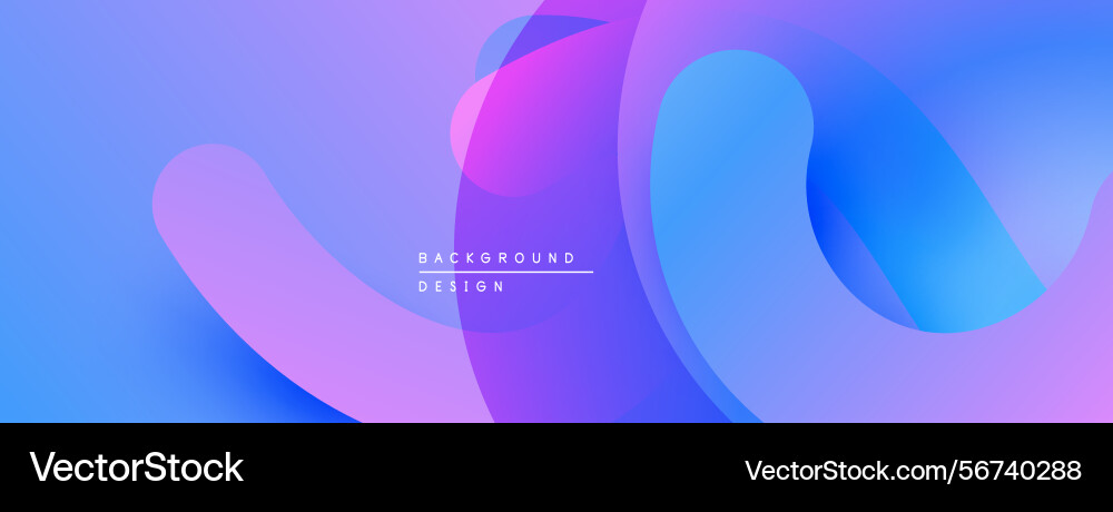 Abstract gradients blend creating fluid shapes vector image