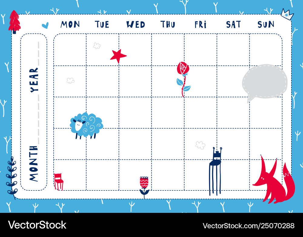 Daily planner template Daily planner template Vector Image