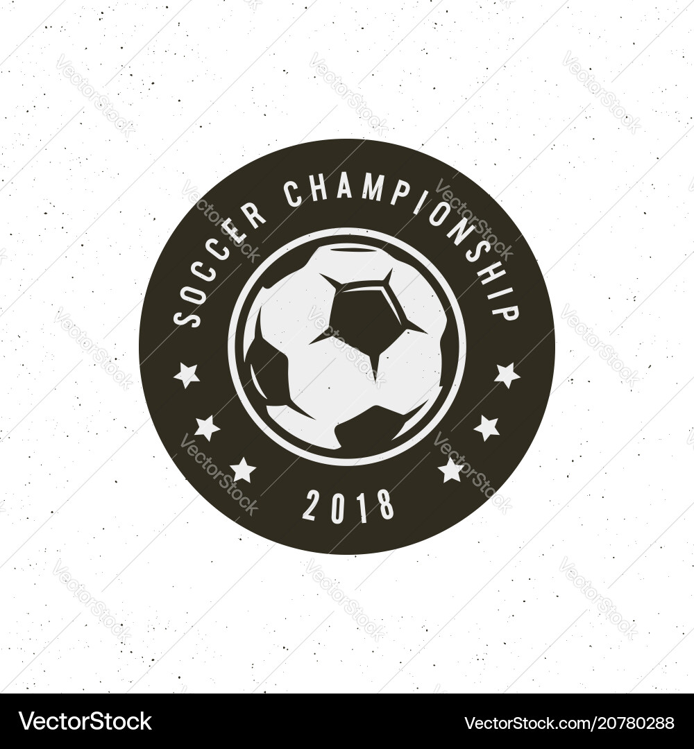 Football soccer logo sport emblem Football soccer logo sport emblem Vector Image