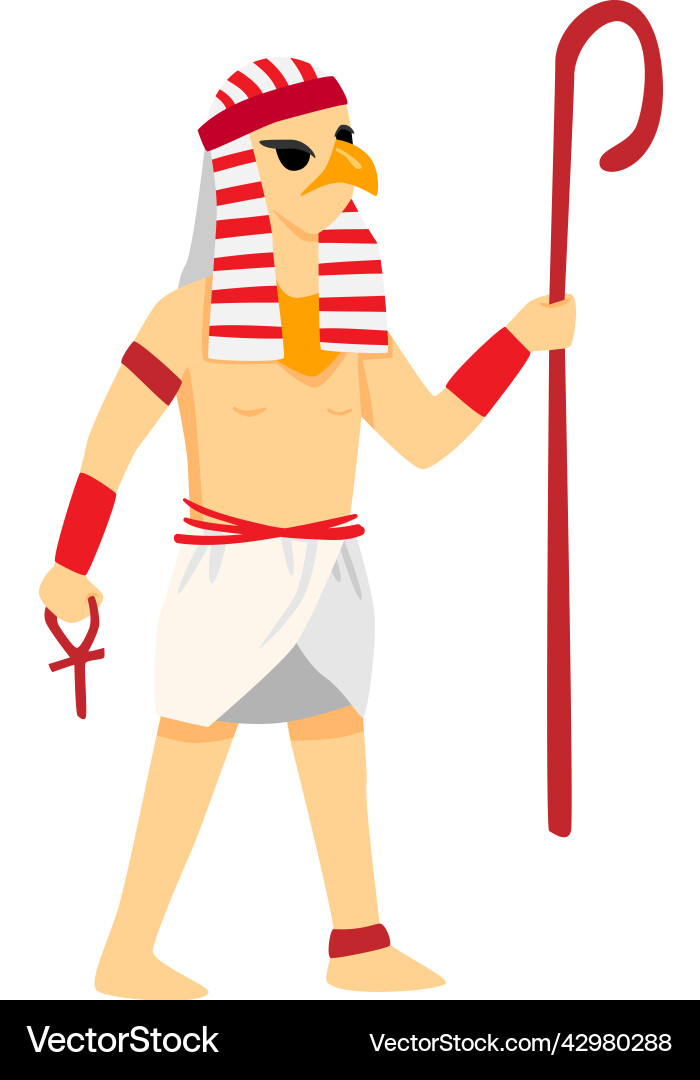 God horus egypt composition Royalty Free Vector Image
