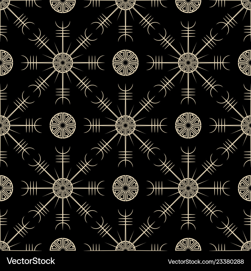 Scandinavian Rune Pattern Vector Image