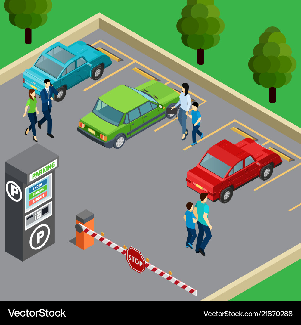 Vending machine isometric Vector Image