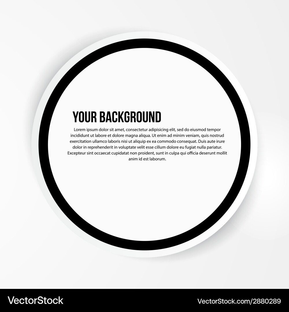 Abstract circles template web design vector image