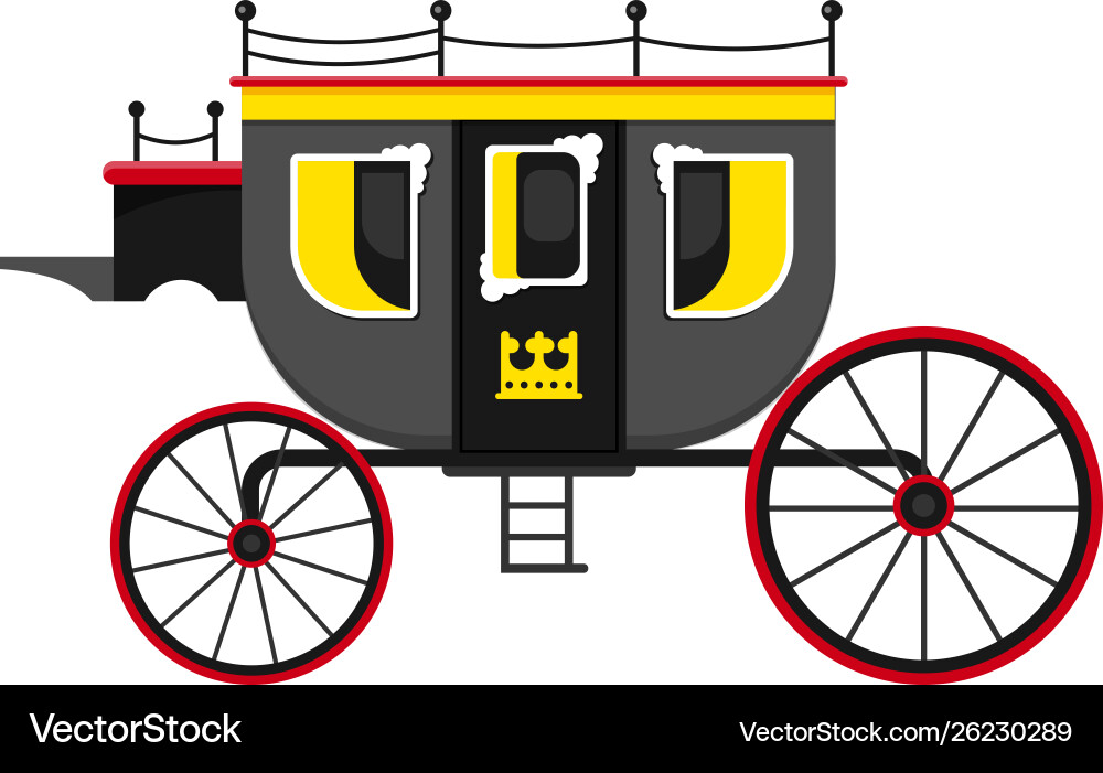 Carriage Coach Vintage Transport mit alten Carriage Coach Vintage Transport mit alten vektorbild