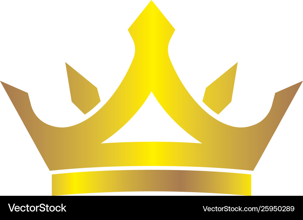 Crown logo icon Royalty Free Vector Image - VectorStock