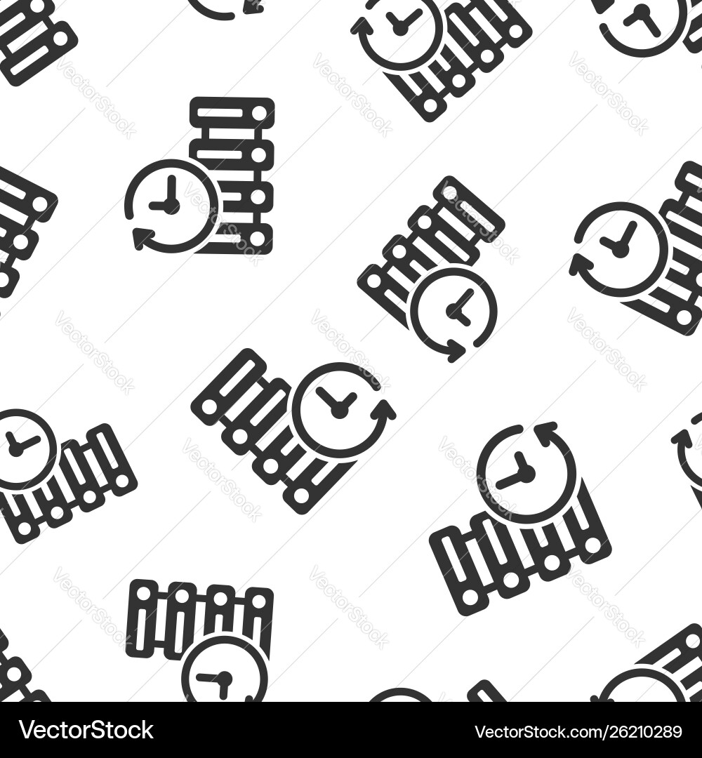Data center icon seamless pattern background Vector Image