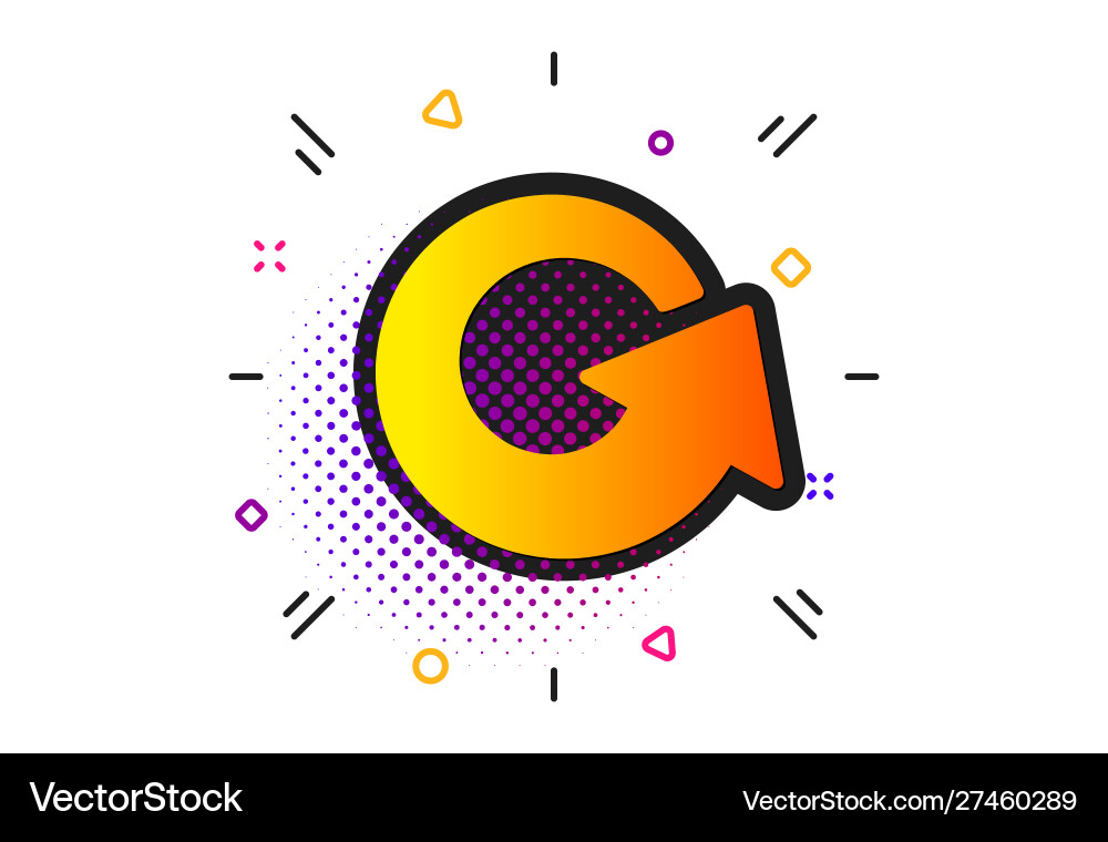 Reload arrow icon update arrowhead Vector Image