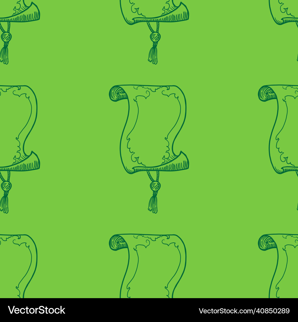 Scroll paper seamless pattern Scroll paper seamless pattern vector image