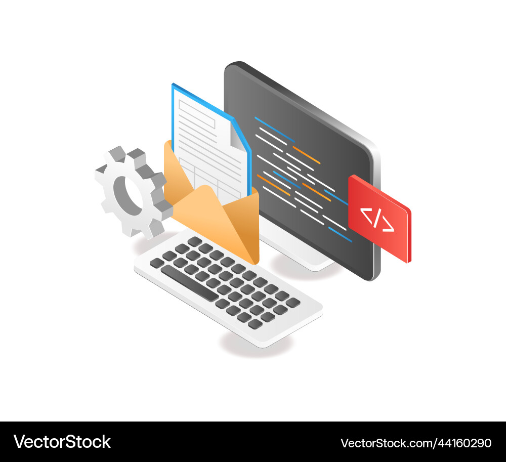 Data and Programming Concepts vector image