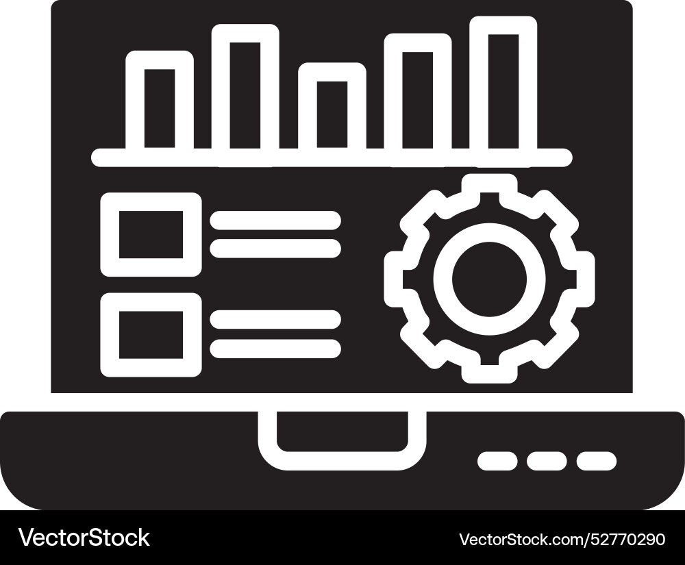Data driven icon design Vector Image
