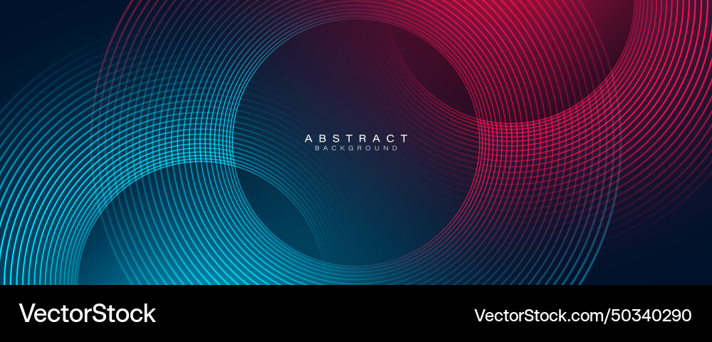 Futuristic abstract background with blue and red vector image