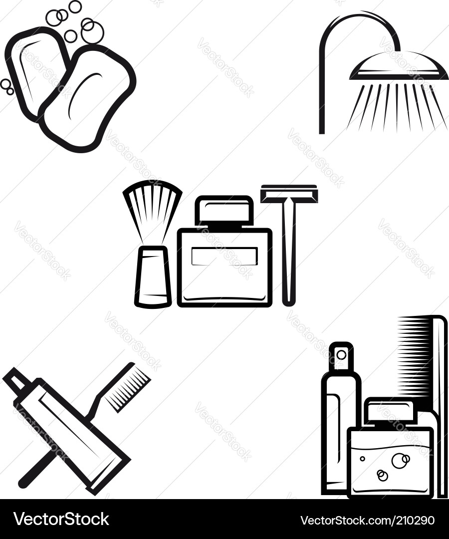 Hygiene Product Collection vector image
