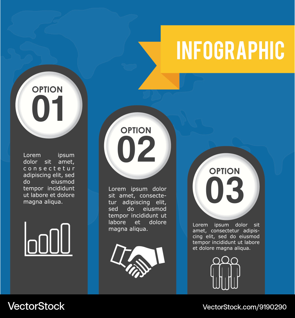 Infograhic design data icon colorful Vector Image