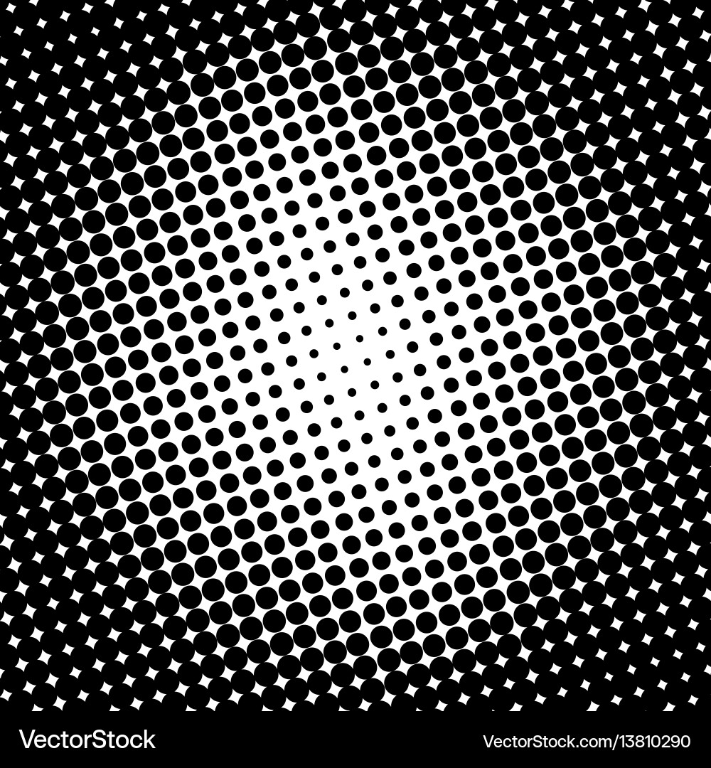 Retro Halftone Circle Pattern vector image