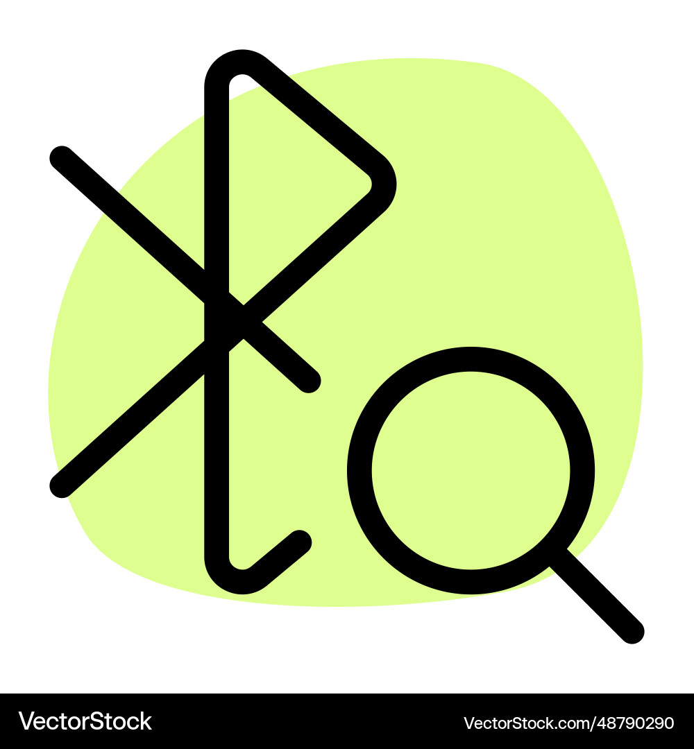 Searching a device by name for pairing Vector Image