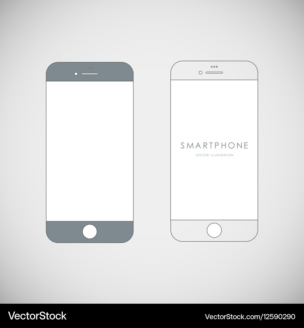 Simple flat telephone icon Royalty Free Vector Image