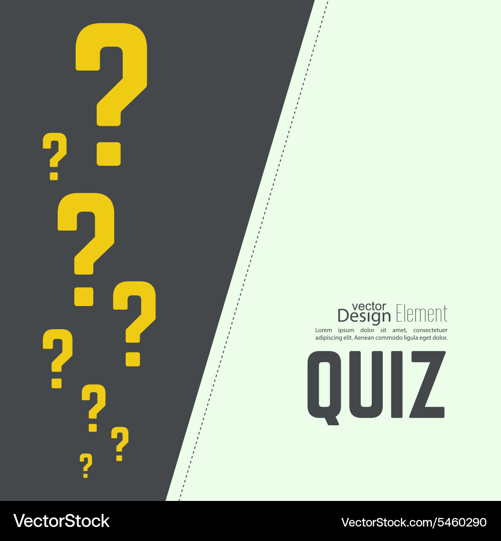 Time for questions and answers Vector Image