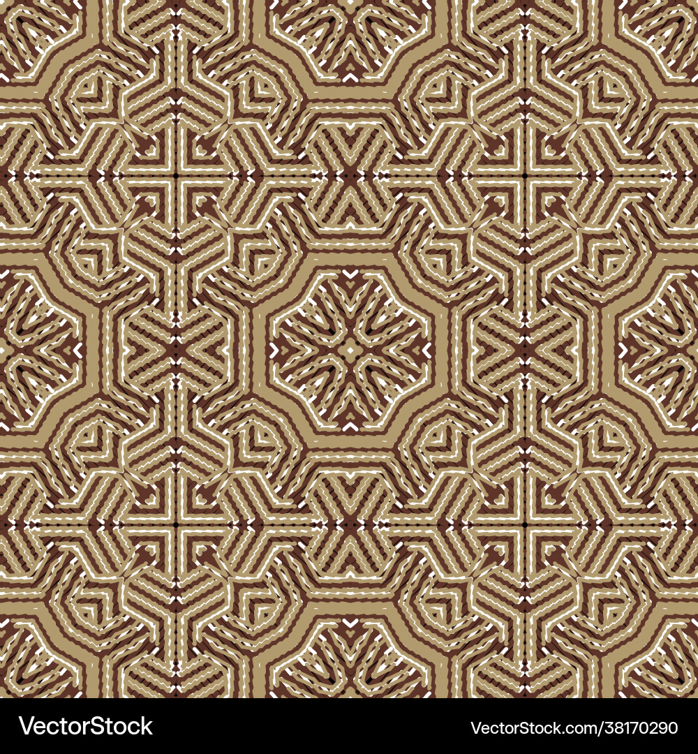 Zigzag and dotted lines colorful seamless pattern Zigzag and dotted lines colorful seamless pattern vector image