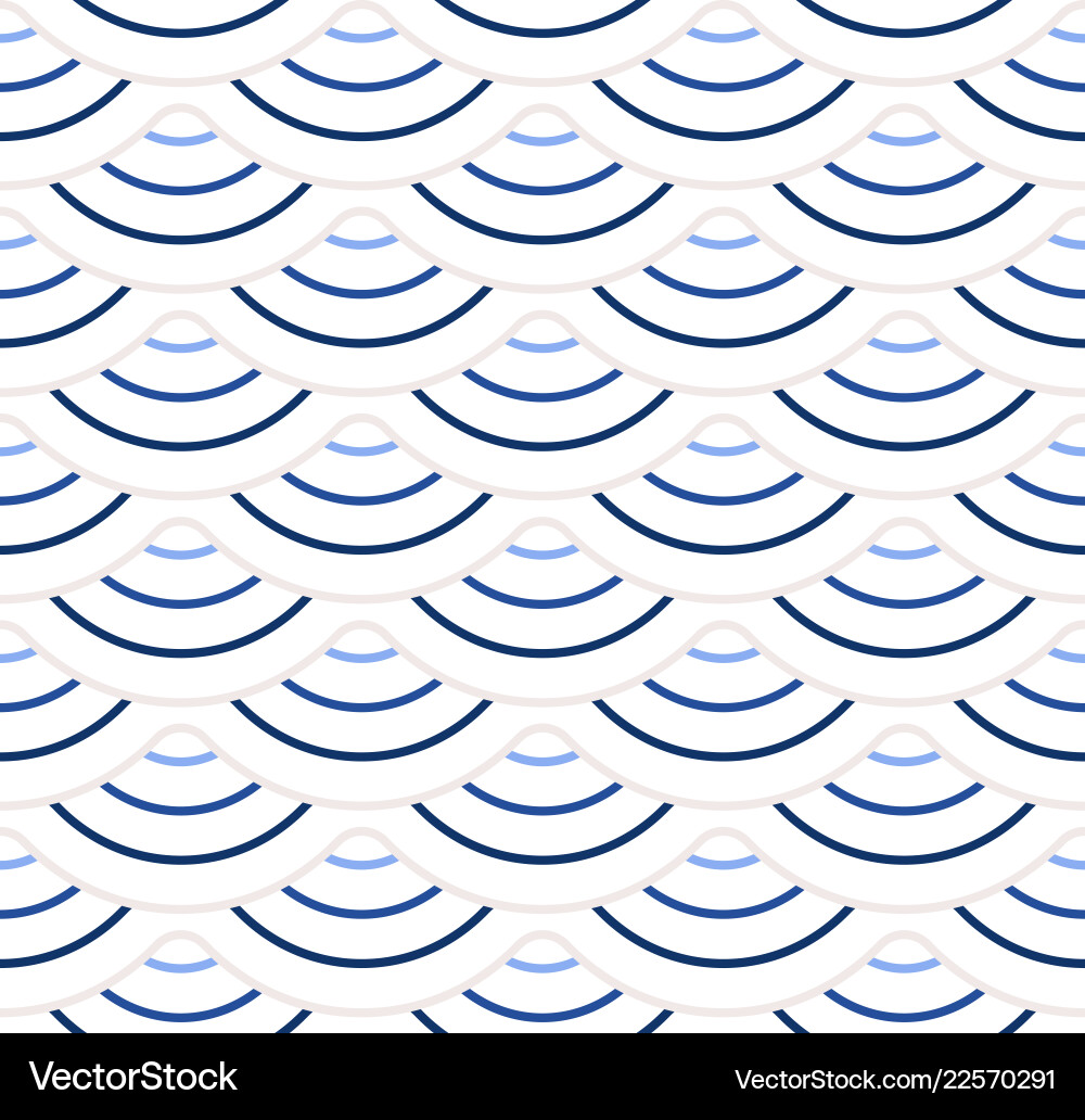 Abstract geometric pattern with wavy lines vector image