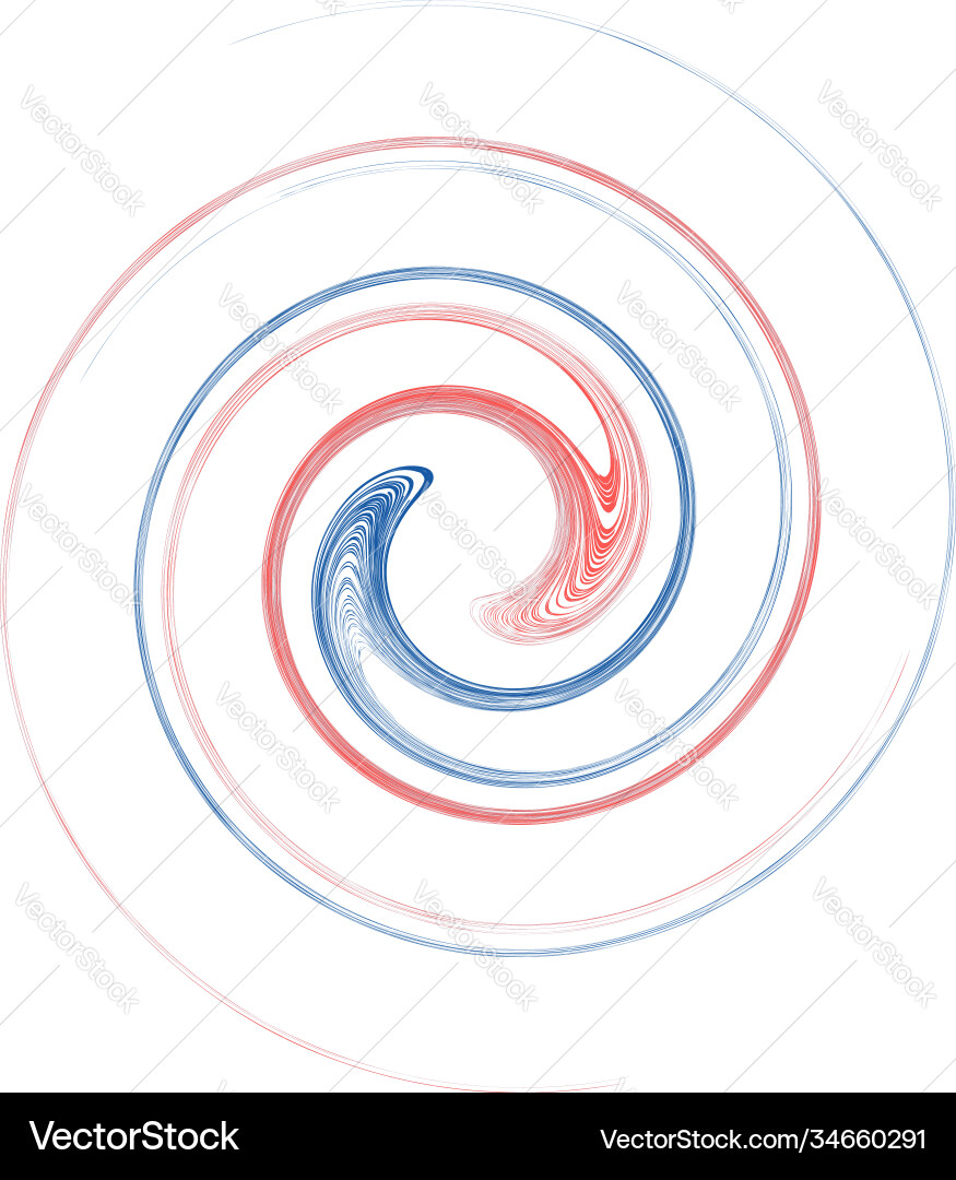 Curve rotated volute helix shape colorful spiral Curve rotated volute helix shape colorful spiral Vector Image
