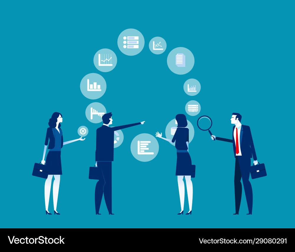 Data Analysis Tools & Concepts vector image