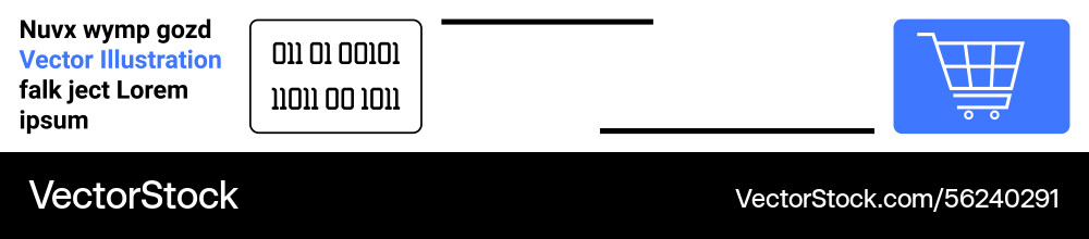 Datentransformationsprozess visualisiert mit binär Datentransformationsprozess visualisiert mit binär vektorbild