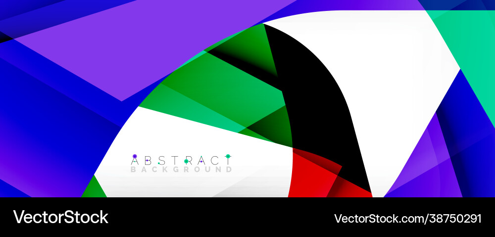 Geometric abstract background - multicolored Vector Image