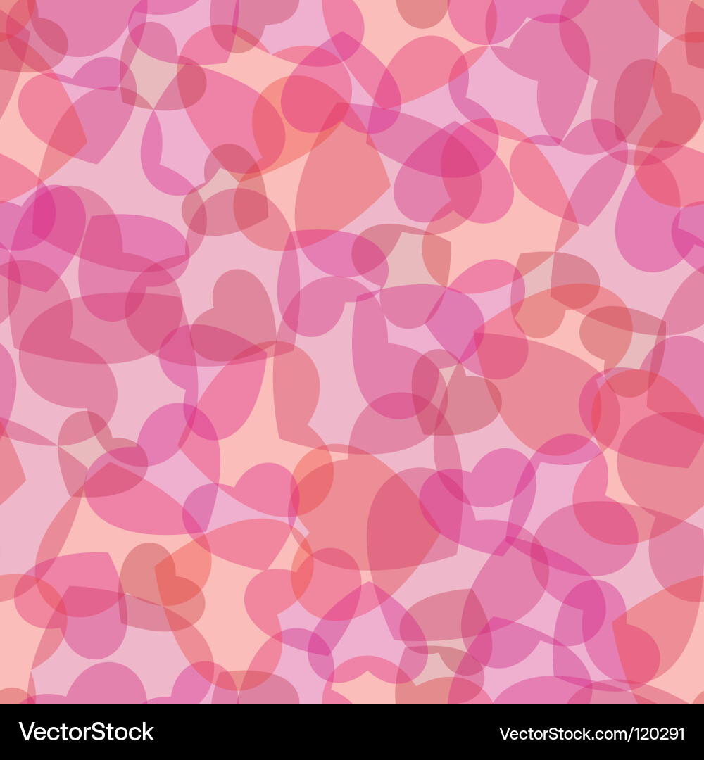 Heart Pattern Seamless Texture Vector Image