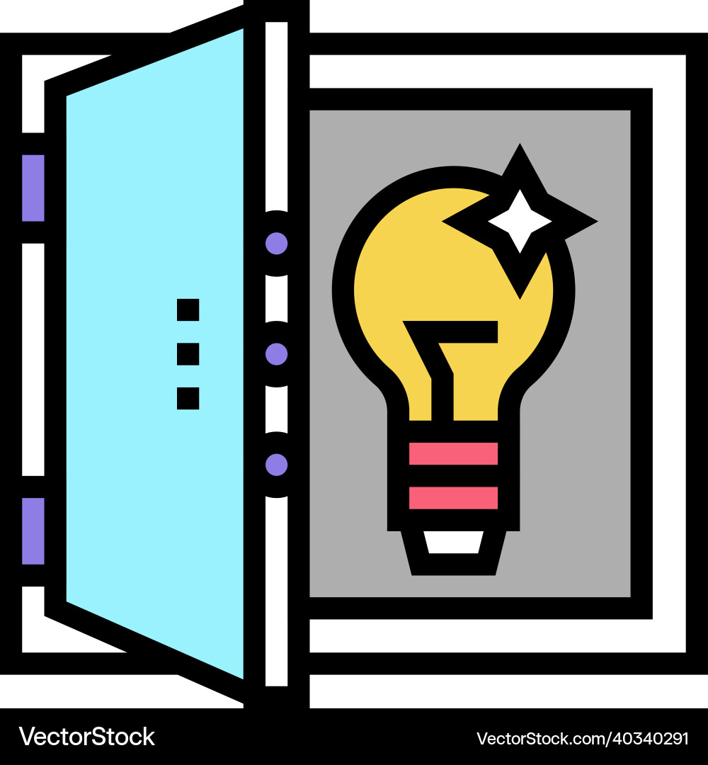 Idea for resolve problem color icon Vector Image