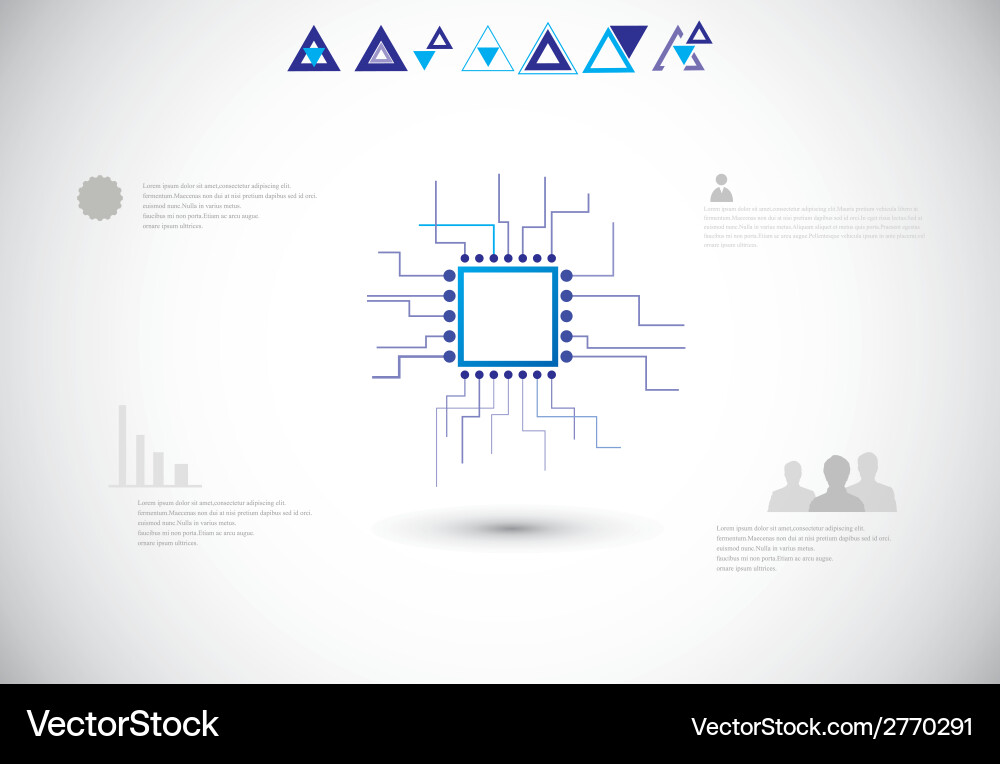 Modern Technological Abstract Background Vector Image