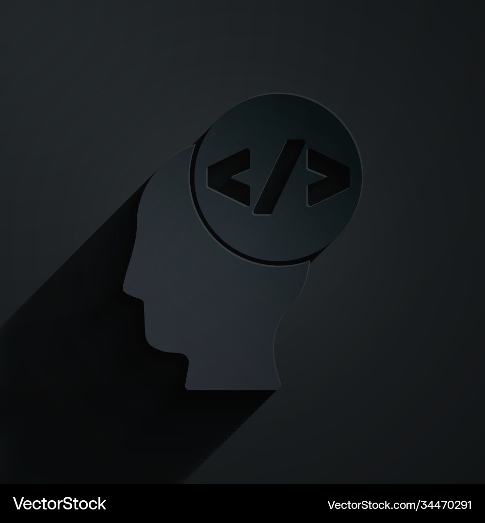 Paper cut web design and front end development Paper cut web design and front end development vector image