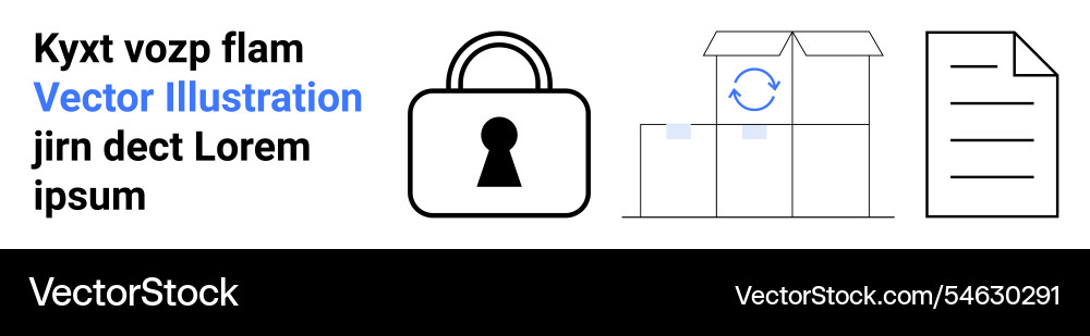 Secure document management with lock icon open Secure document management with lock icon open vector image