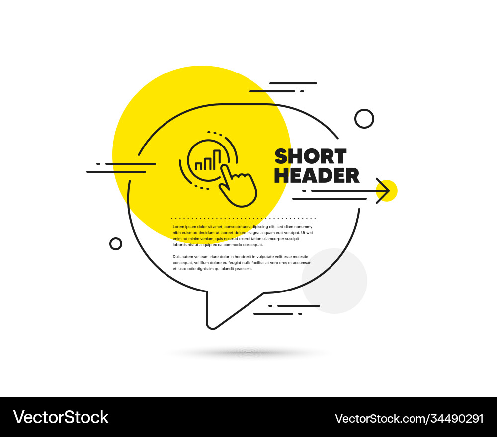 Statistics line icon column graph chart sign Statistics line icon column graph chart sign Vector Image