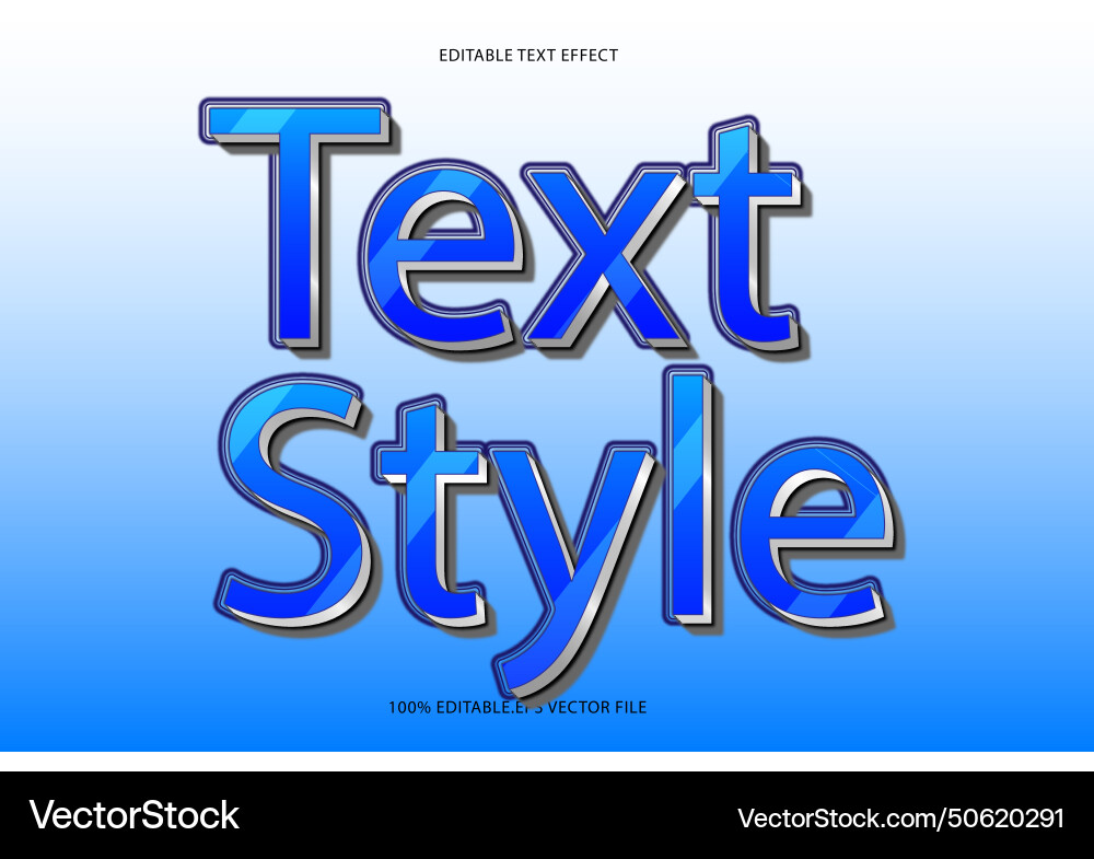 Text style editable effect 3d emboss Text style editable effect 3d emboss vector image