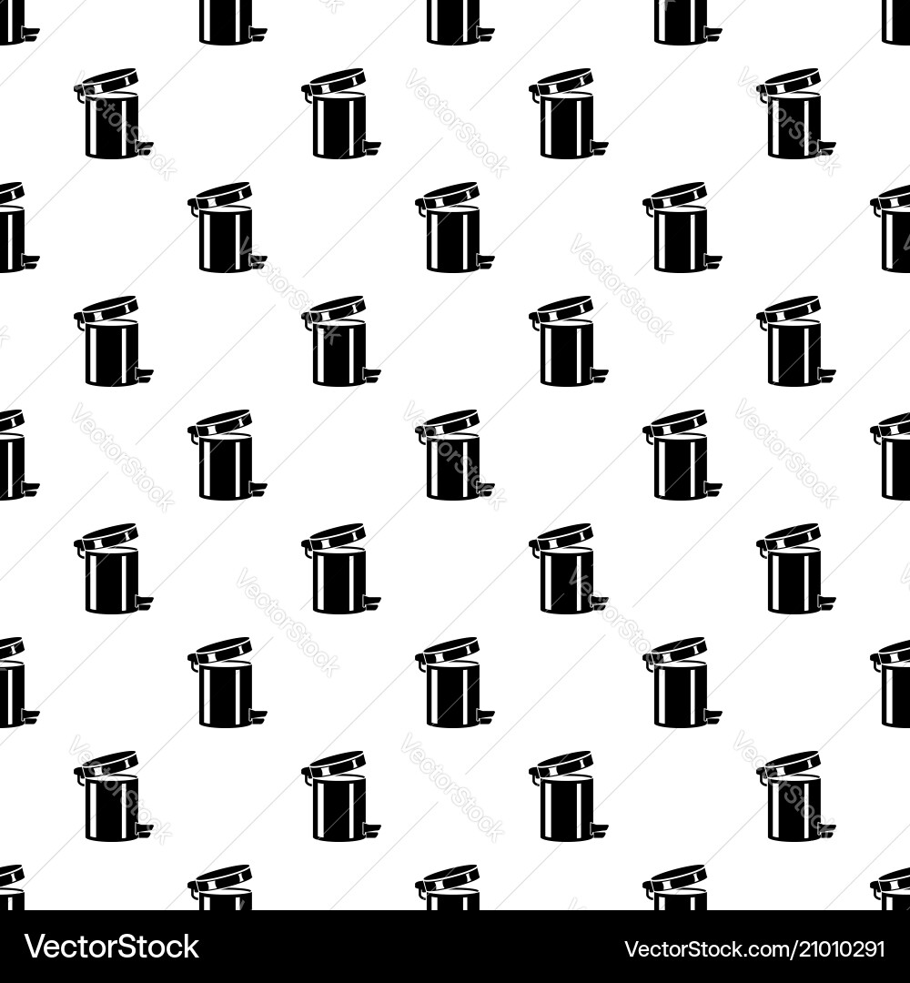 Trash bin icon simple style Trash bin icon simple style vector image