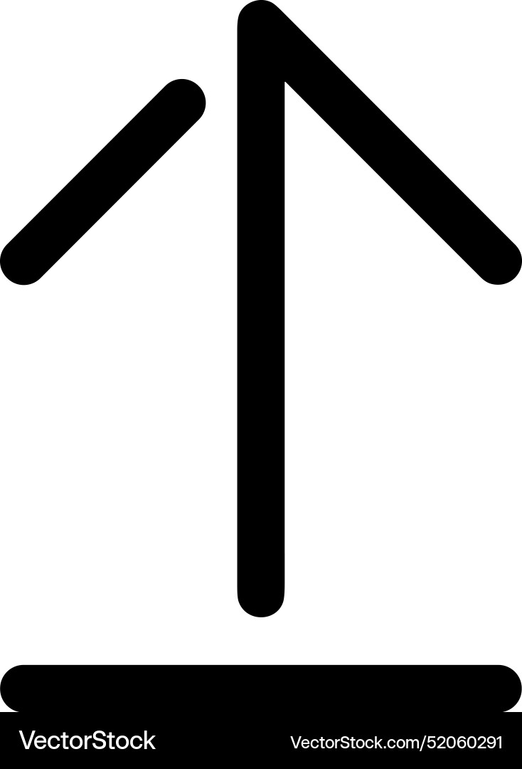Upload outline icon symbol image Upload outline icon symbol image Vector Image