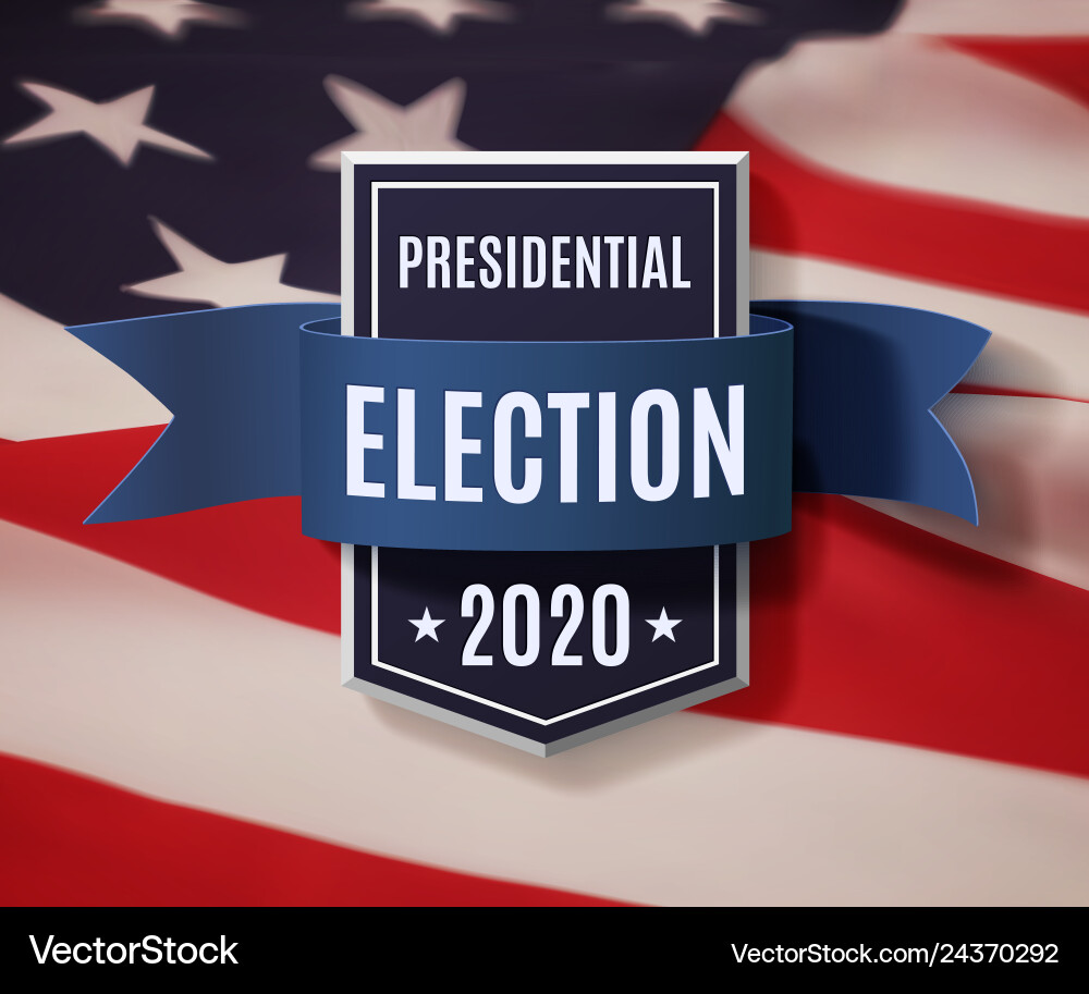 2020 presedential election background template 2020 presedential election background template vector image