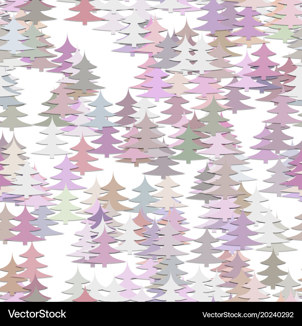 Abstract random pine tree pattern background Vector Image