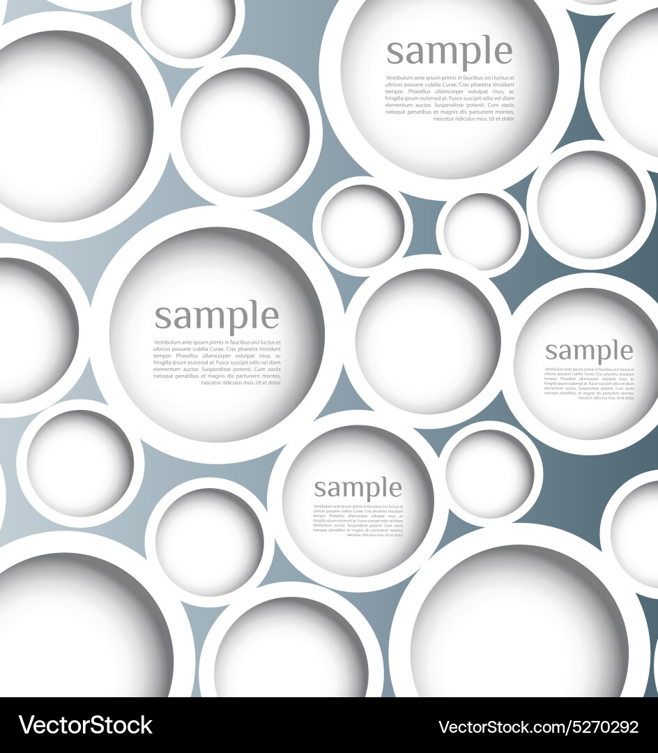 Abstract web design bubble with background vector image