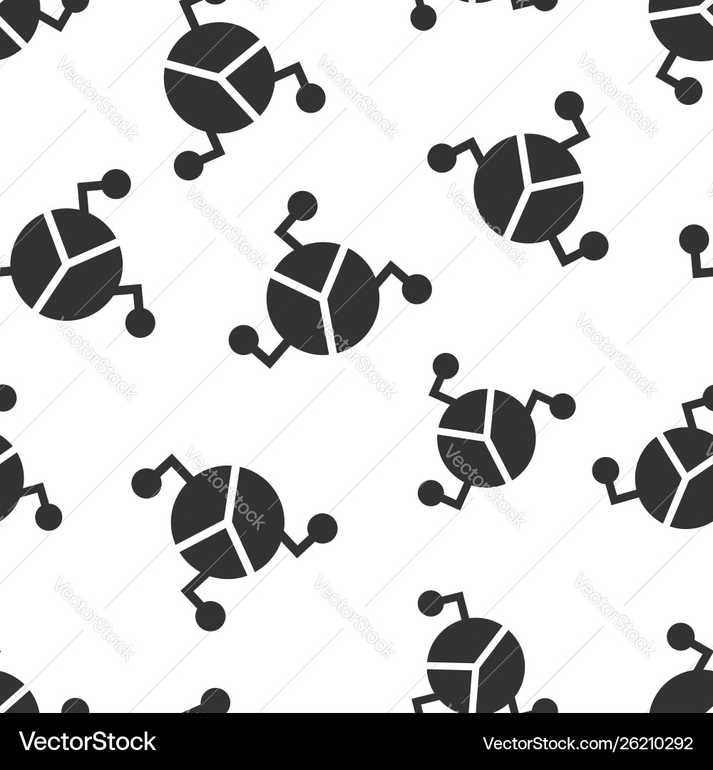 Chart icon seamless pattern background diagram Vector Image