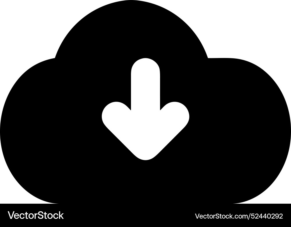Cloud storage icon symbol image of the database Cloud storage icon symbol image of the database Vector Image