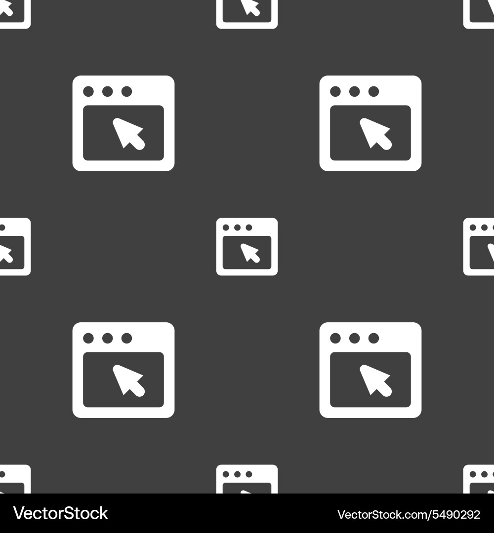 Dialog box icon sign seamless pattern on a gray vector image