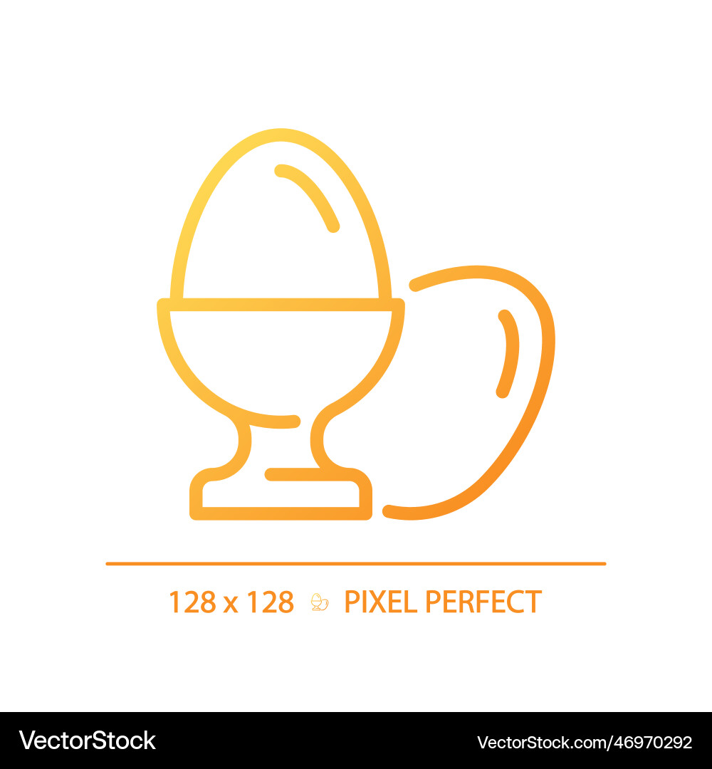 Eier Pixel perfekte Gradienten lineare Symbol Eier Pixel perfekte Gradienten lineare Symbol vektorbild