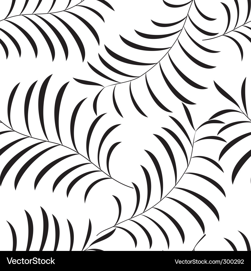 Elegant Leaf Pattern Vector Image