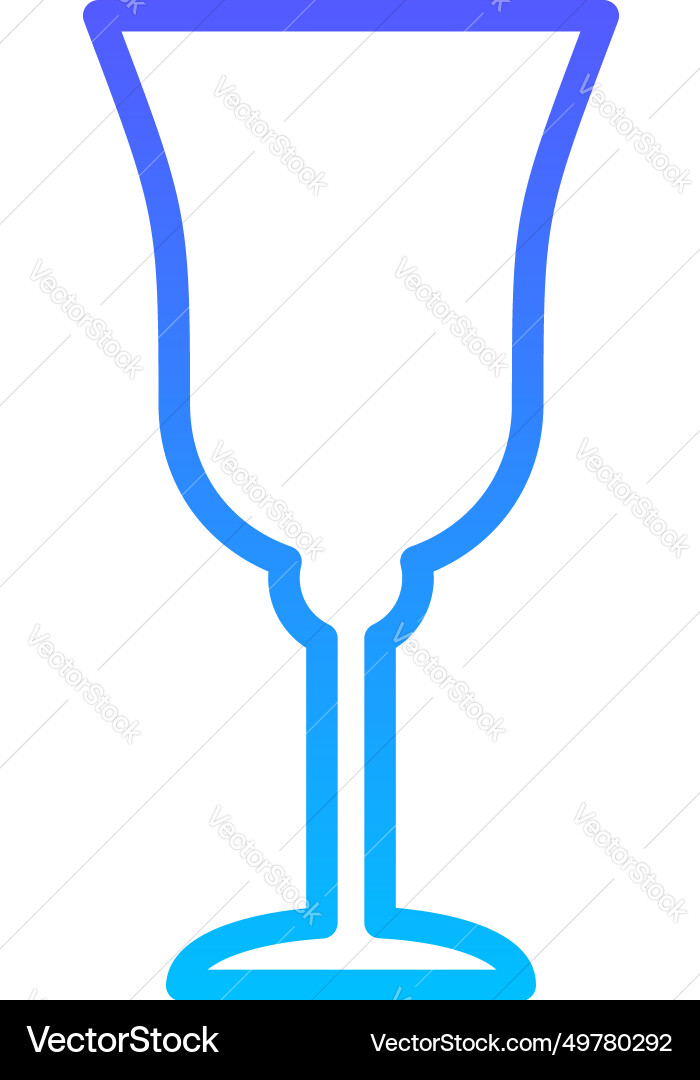 Goblet line gradient icon pictogram symbol visual vector image