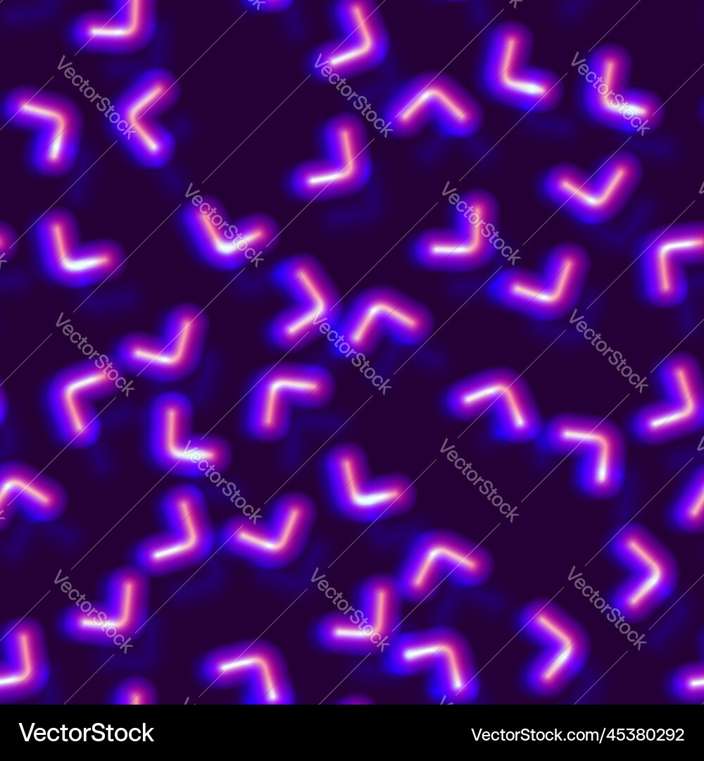 Neon seamless pattern with 80s style shapes Neon seamless pattern with 80s style shapes vector image