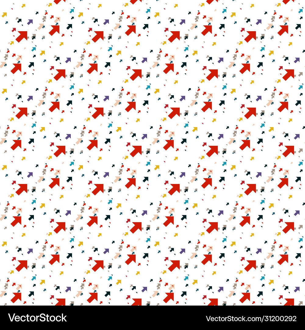 Seamless pattern from color arrows stock isolated Seamless pattern from color arrows stock isolated Vector Image