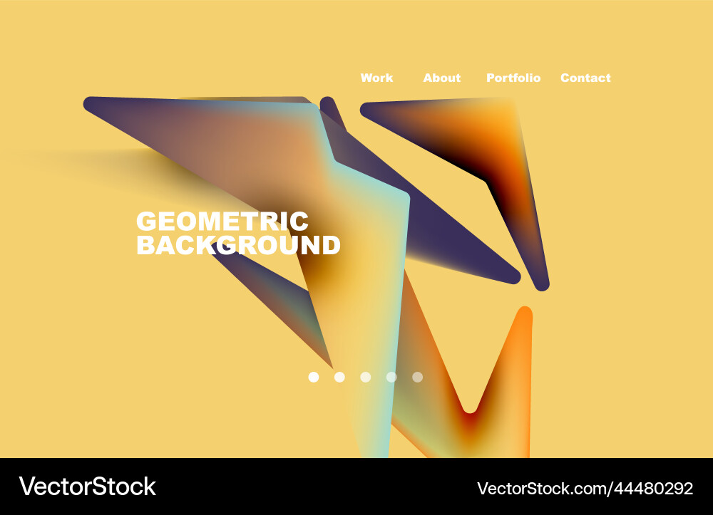 Shards shape composition abstract background web vector image